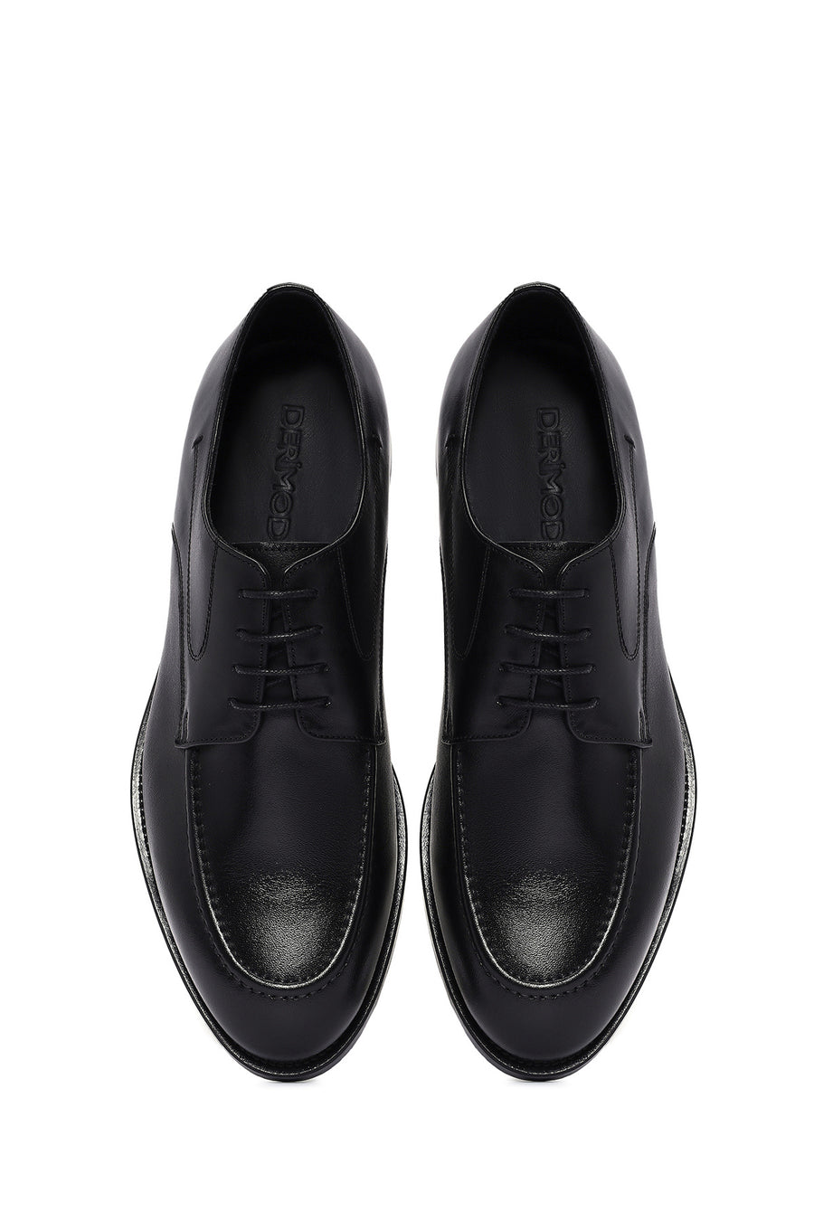 Men's Black Laced Leather Classic Shoes