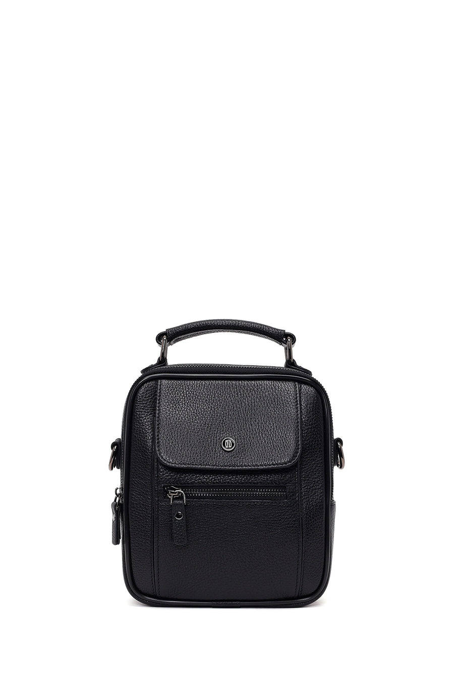 Male Black Leather Handbag
