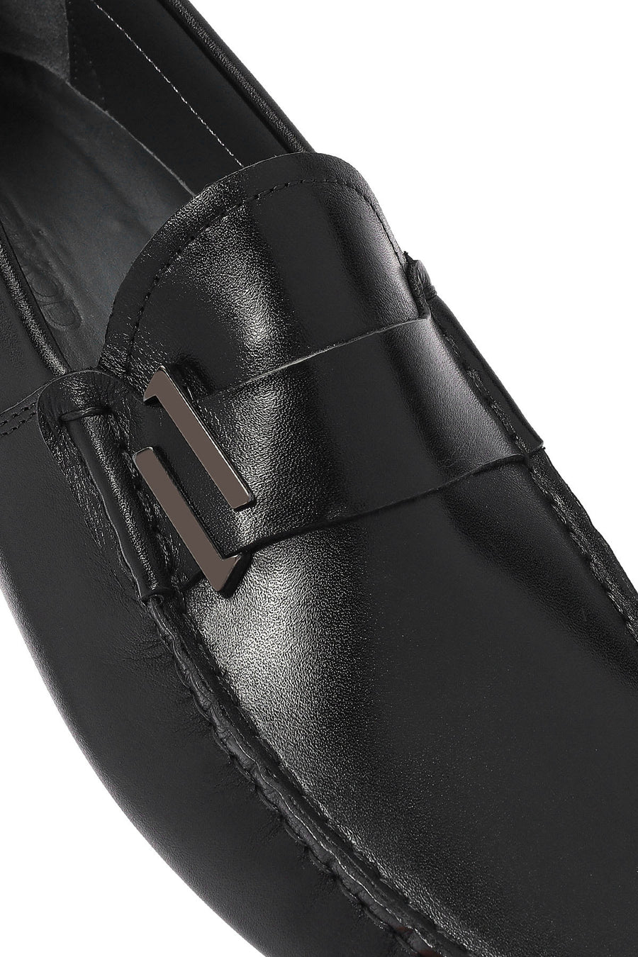 Erkek Siyah Deri Casual Loafer