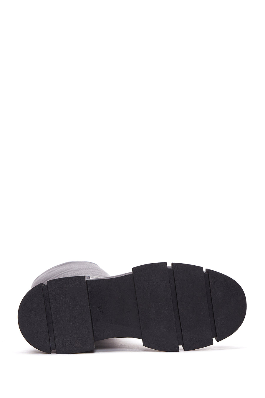 Women's Black Zippered Leather Boots