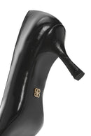 Women's Black Thin Heel Patent Leather Stiletto | Derimod