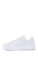 Kadın Beyaz Deri Kalın Tabanlı Sneaker | Derimod