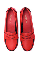 Kadın Kırmızı Dolgu Topuklu Loafer | Derimod