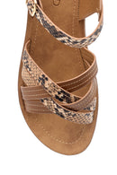 Women's Snakeskin Patterned Sandals | Derimod