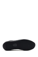 Men's Black Lace-Up Leather Casual Sneaker | Derimod