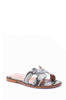 Women's Crocodile Patterned Slippers | Derimod