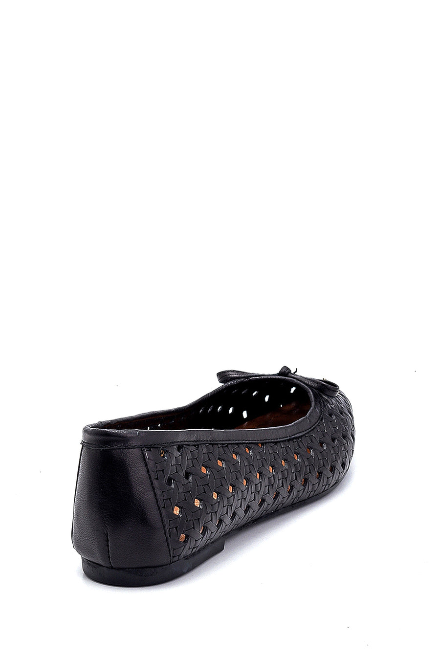 Women's Leather Printed Ballerinas
