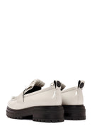 ACBC x Derimod Women's Cream Thick Sole Masculine Loafer | Derimod