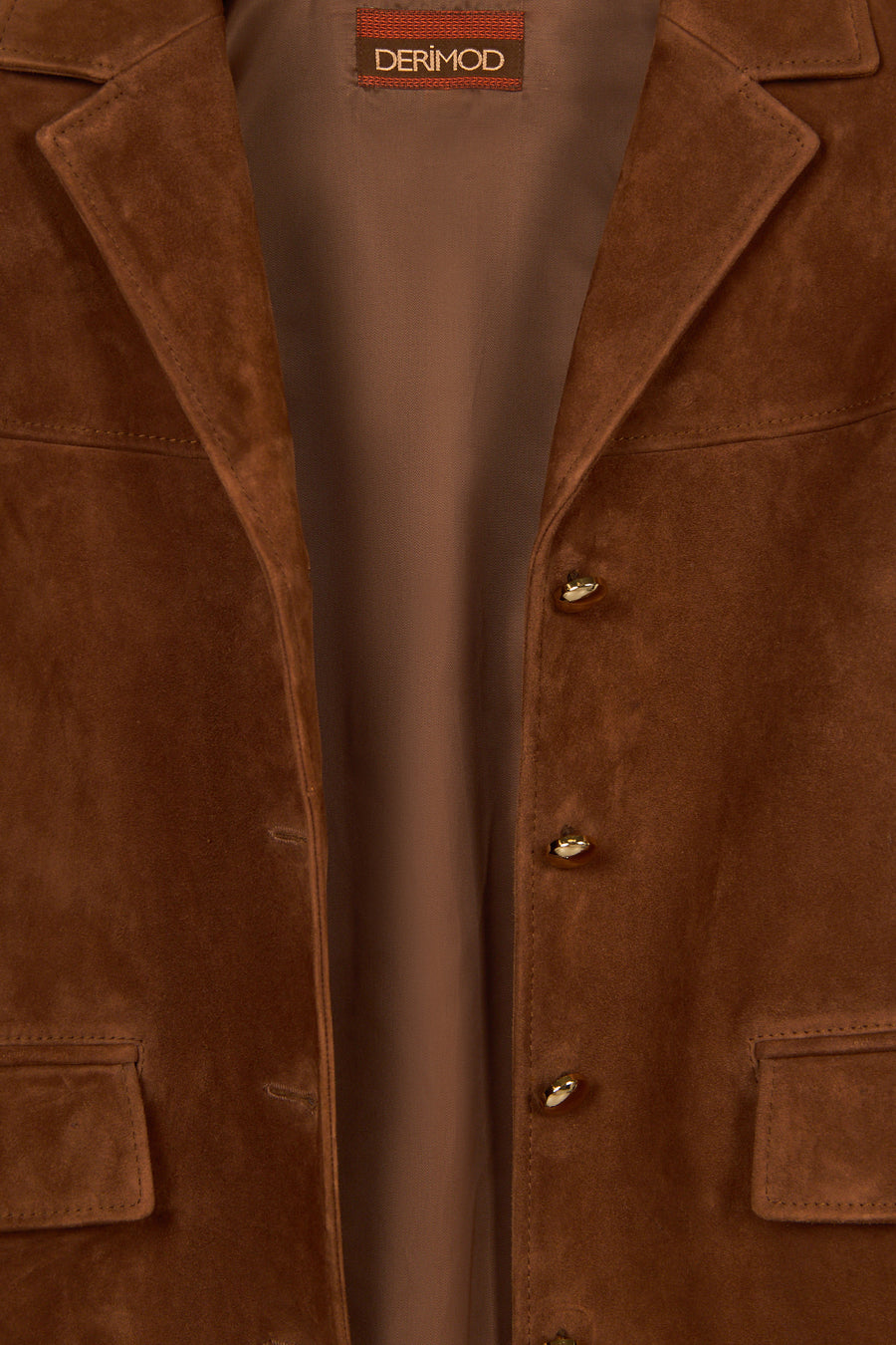 Melanie Woman Whisky Nubuck Leather Blazer Jacket