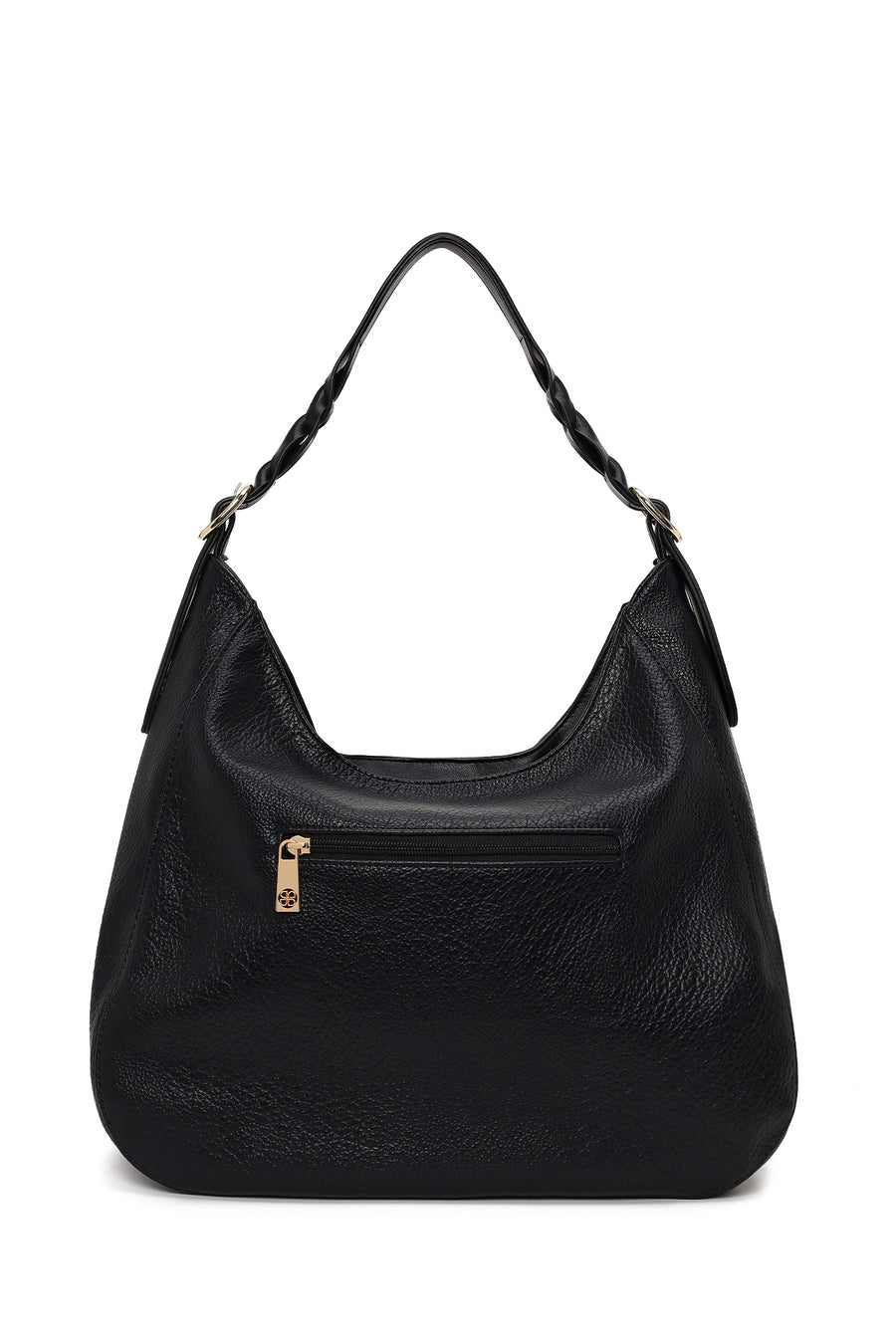 Woman Black Long-Strap Shoulder Bag