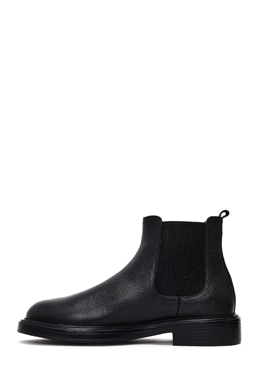 Men's Black Leather Chelsea Boots