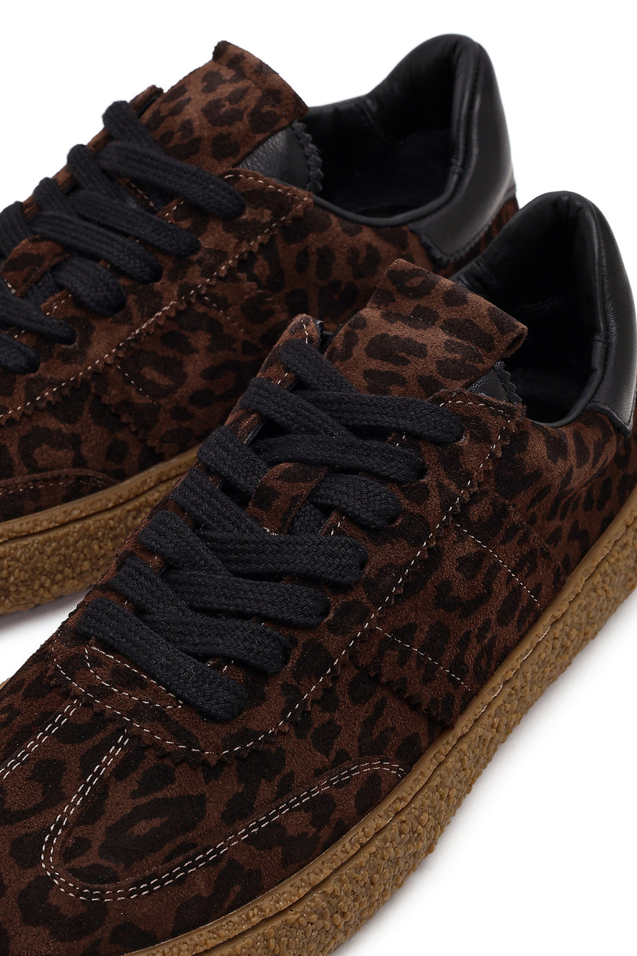 Women's Leopard Suede Leather Sneaker