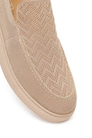 Male Beige Patterned Fabric Loafer | Derimod