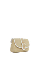 Women's Beige Straw Crossbody Bag | Derimod