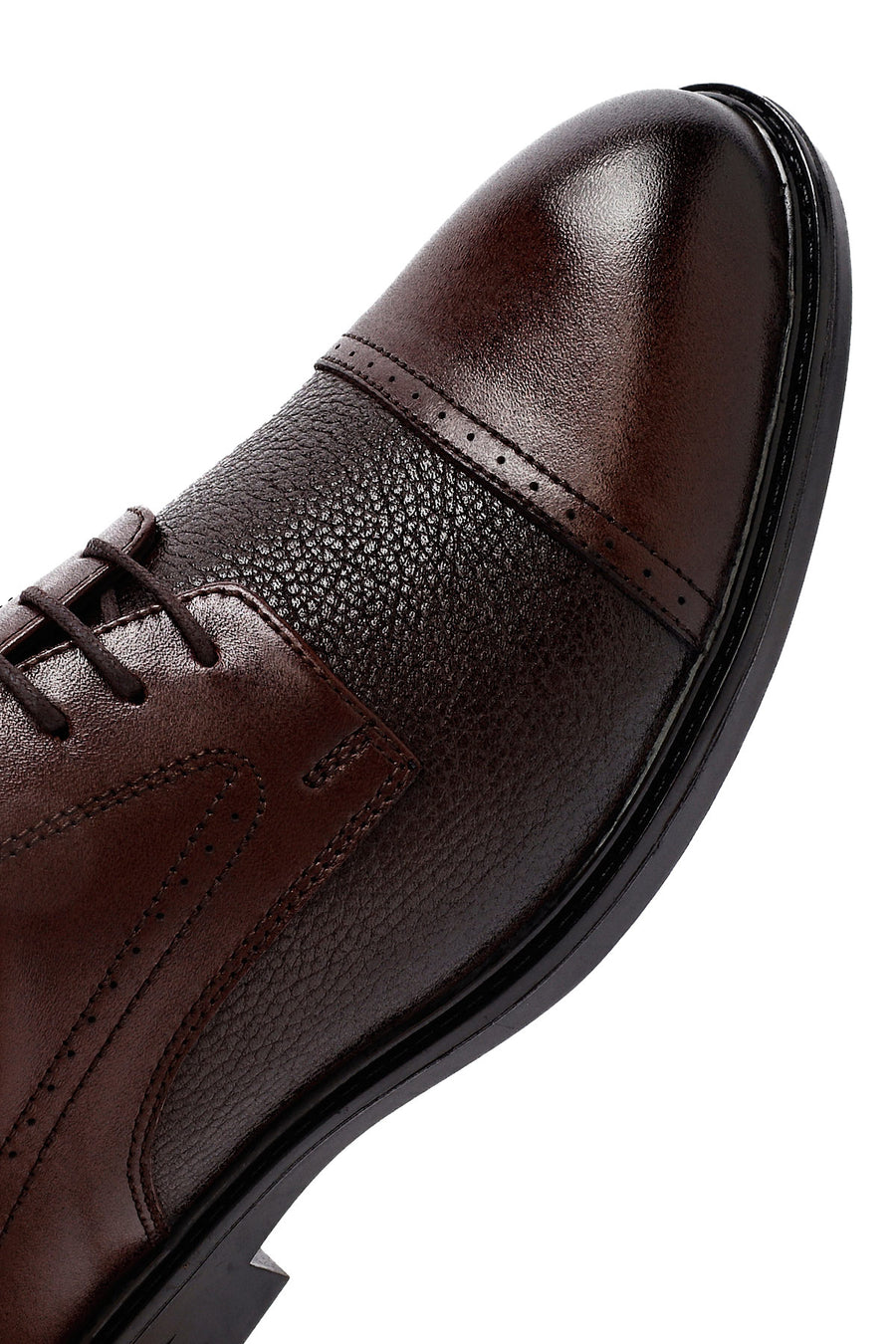 Men's Brown Laced Leather Classic Shoes