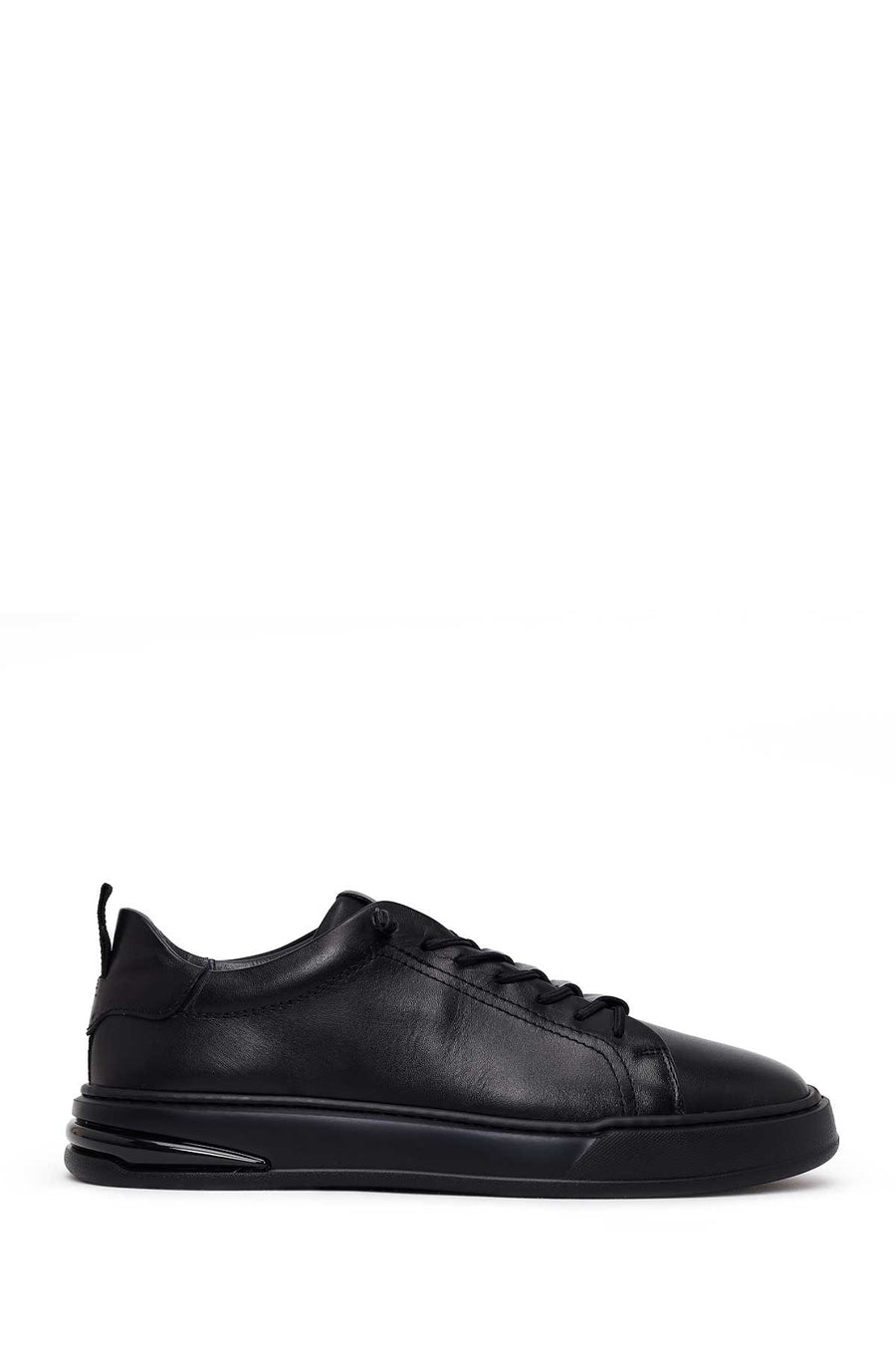 Erkek Siyah Bağcıklı Deri Sneaker 26SFD631718 | Derimod