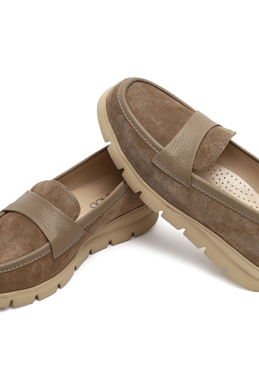 Women's Mink Thick-Soled Suede Leather Comfort Loafer