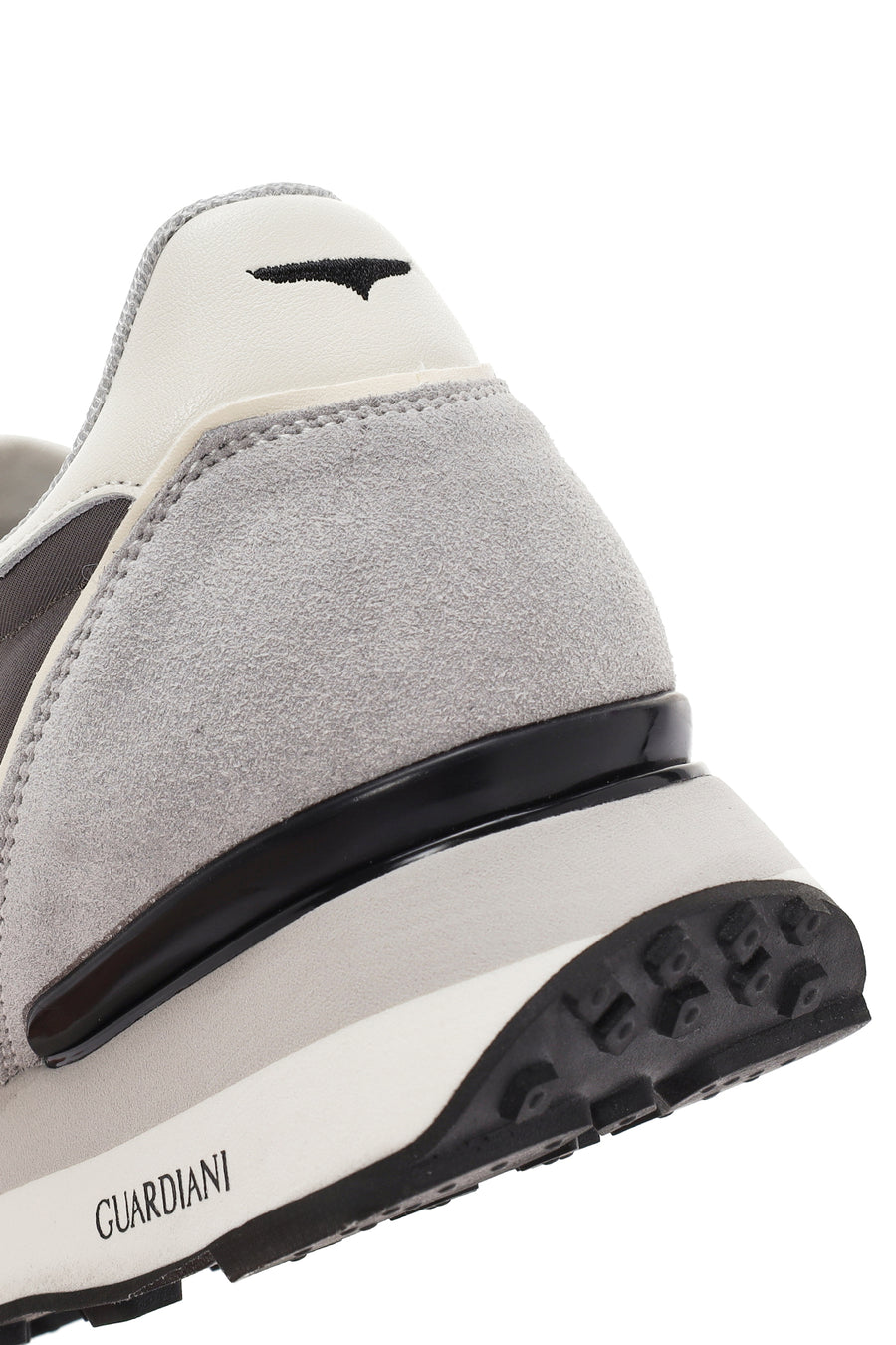 Alberto Guardiani Men's Wen Thick Sole Gray Lace-Up Leather Sneaker