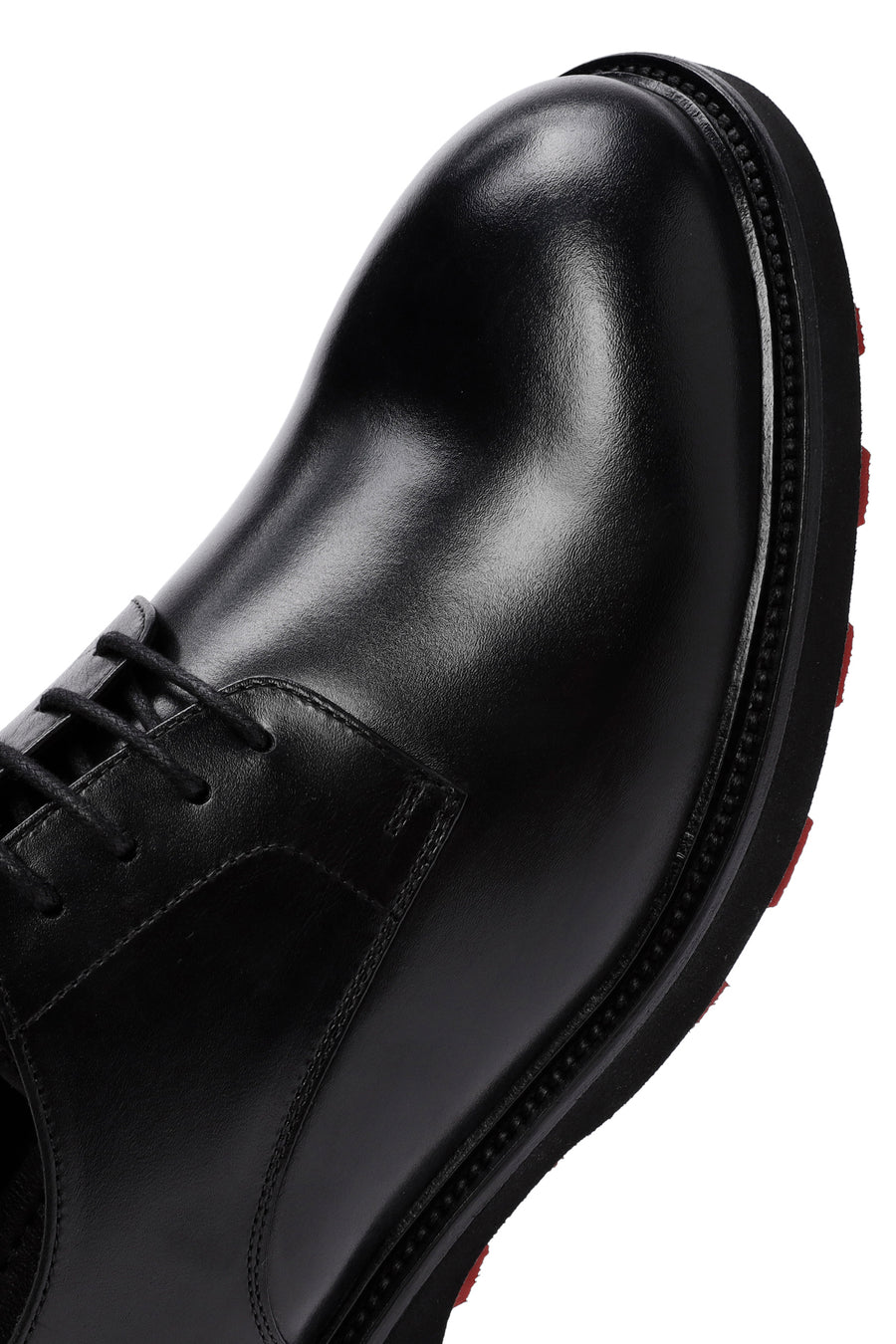 Men's Black Lace-up Leather Casual Shoes