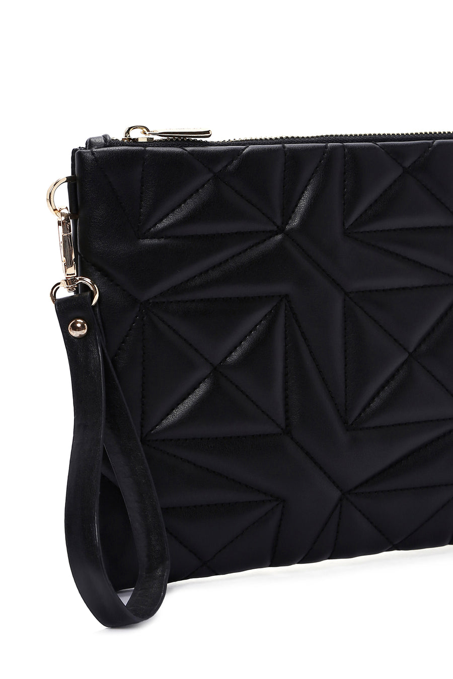 Women's Black Quilted Portfolio Bag