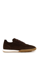 Male Brown Lace-Up Suede Leather Sneaker | Derimod