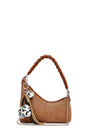 Women's Brown Accessory Straw Shoulder Bag | Derimod
