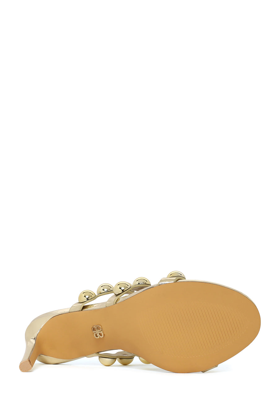 Woman Gold High Thin-Heeled Slipper