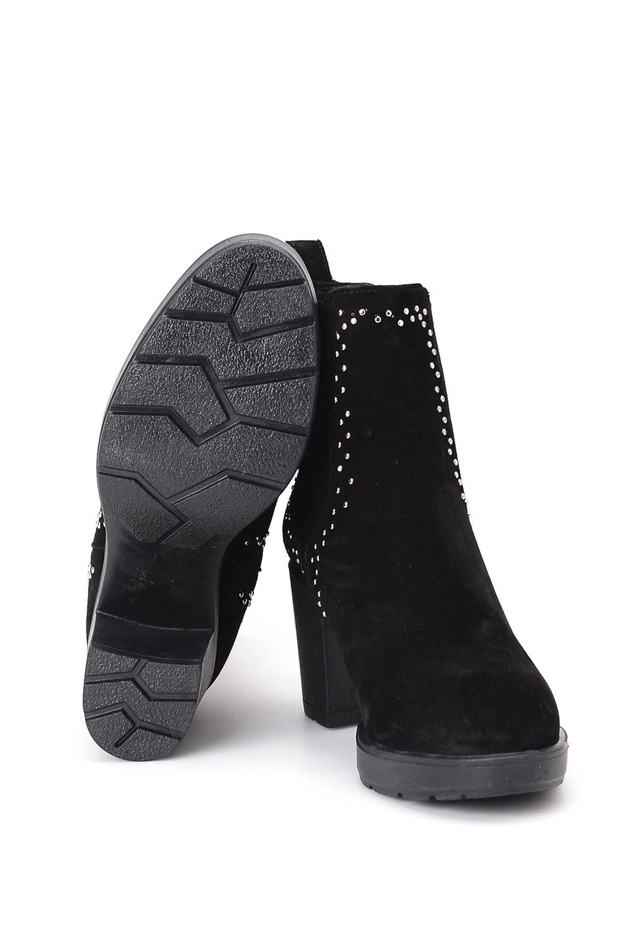 Women's Suede Heeled Boots