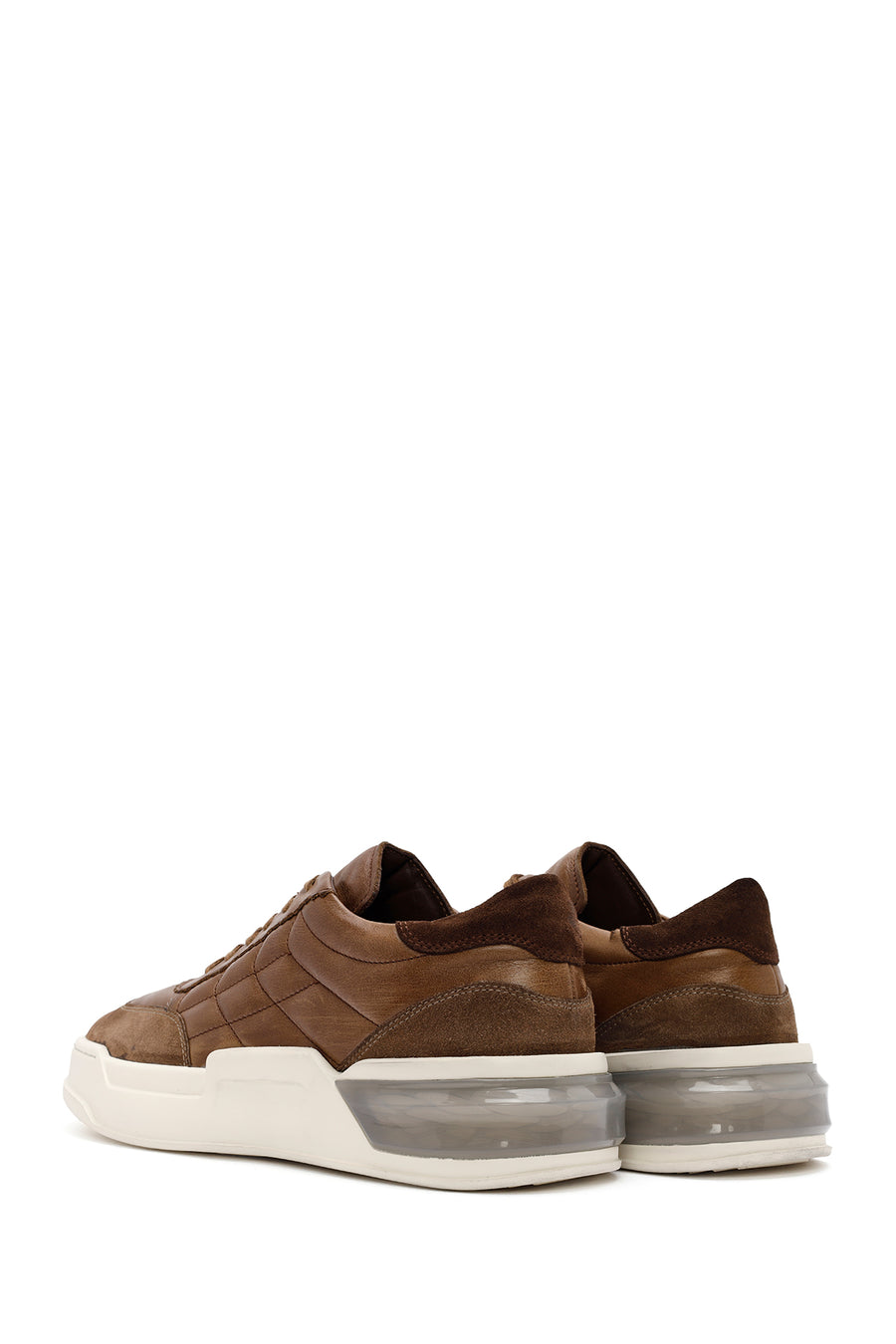 Men's Mink Lace-up Leather Sneaker