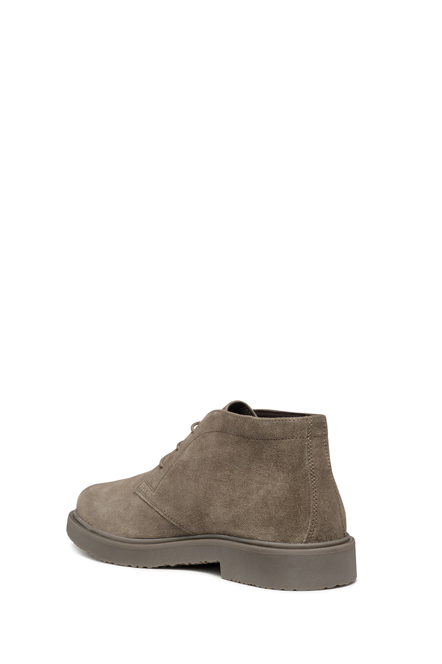 Geox Men's Cream Massimiano Laced Suede Leather Boots