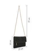 Women's Black Long Chain Strap Clutch Bag | Derimod