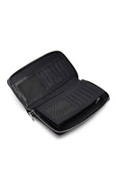 Men's Black Leather Mini Handbag | Derimod