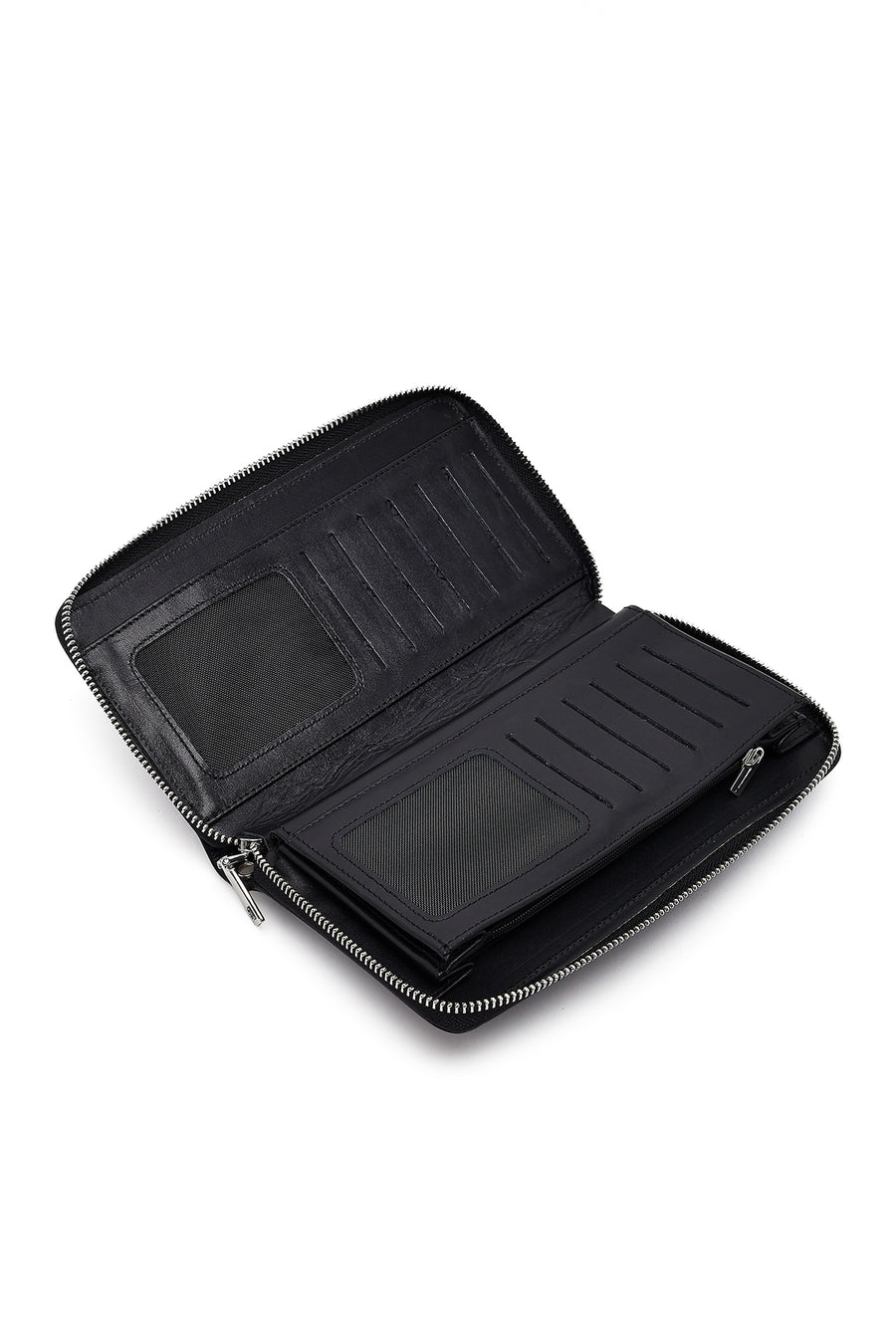 Men's Black Leather Mini Handbag