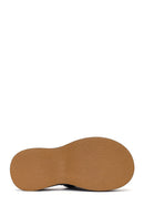 Women's Black Thick Soled Slippers | Derimod