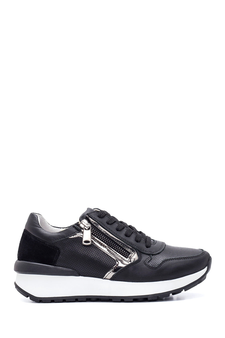 Kadın Deri Fermuarlı Sneaker 22SFD371414 | Derimod