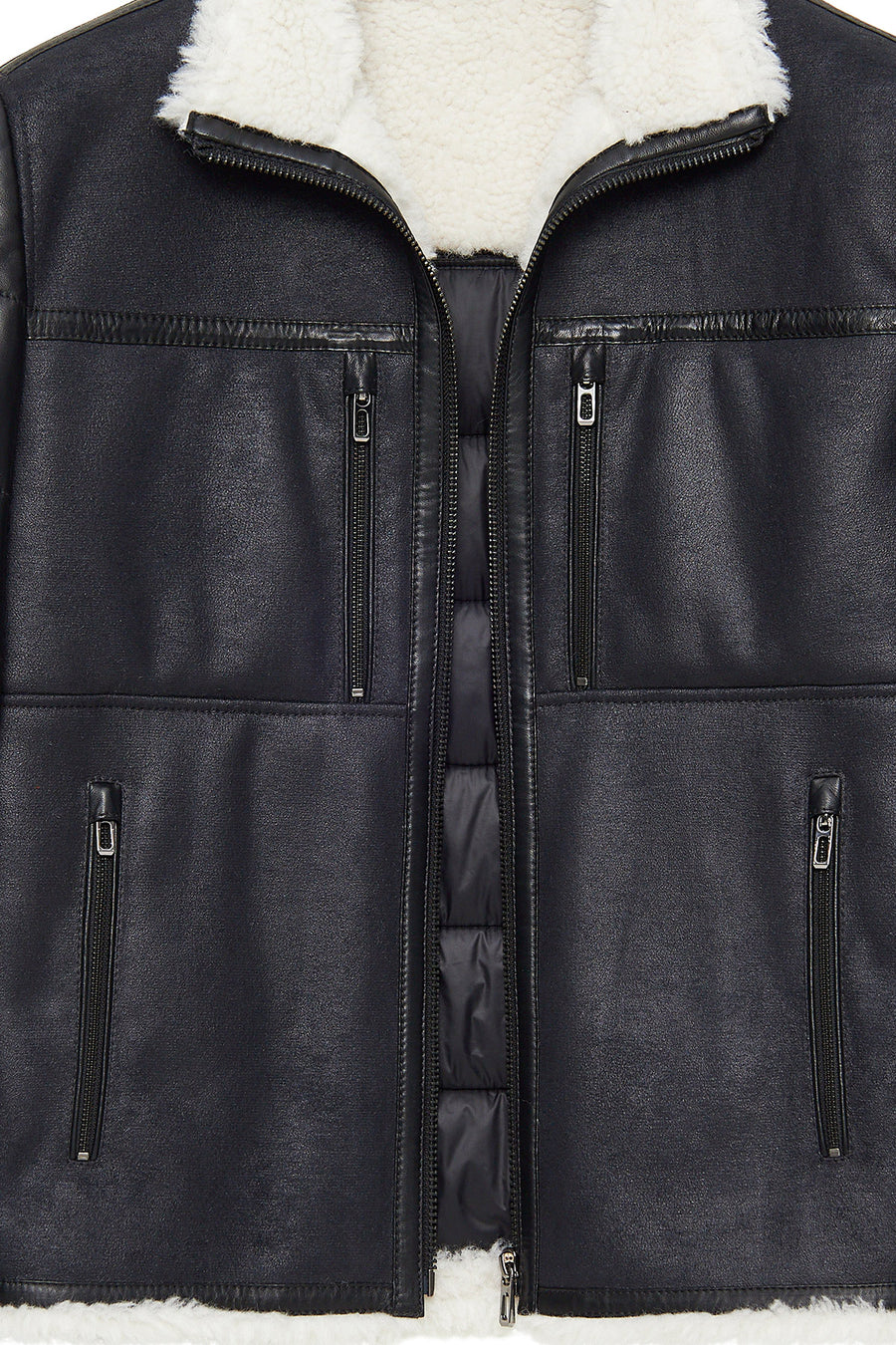 Zermatt Men's Black Teddy Coat