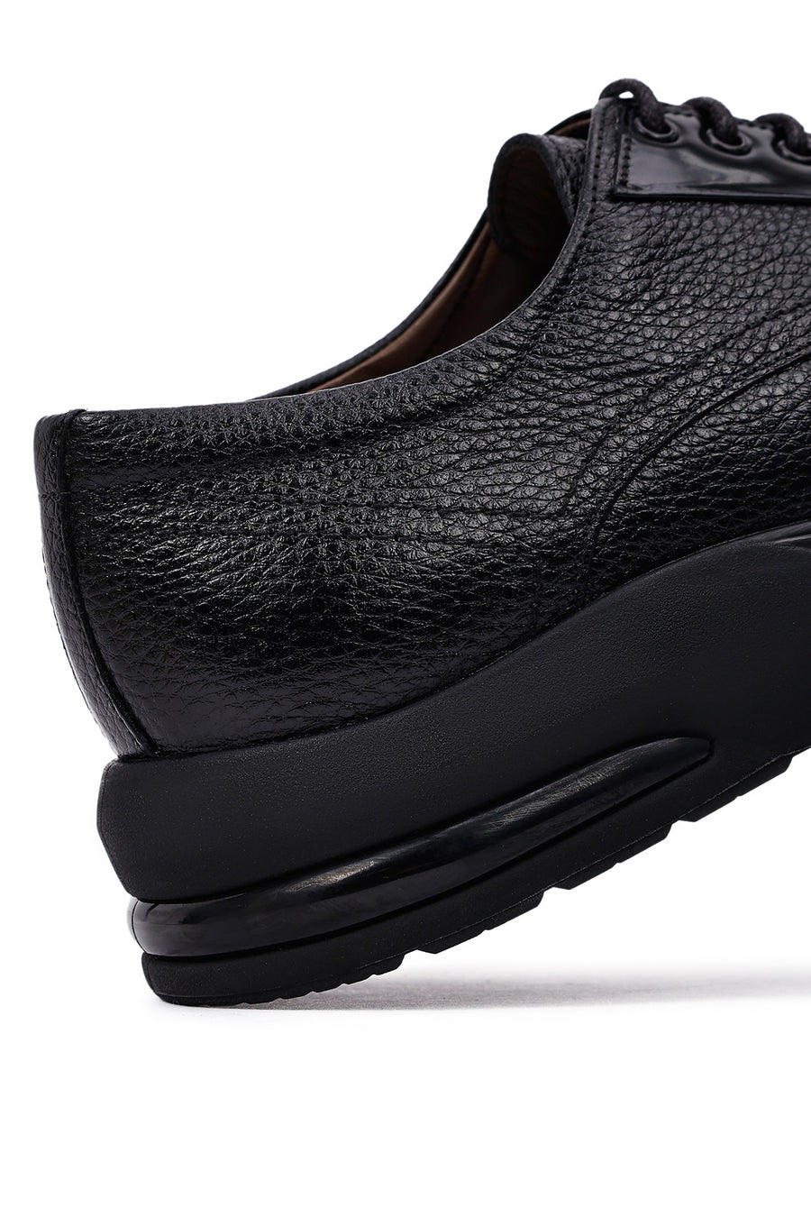 Men's Black Lace Up Leather Casual Shoes