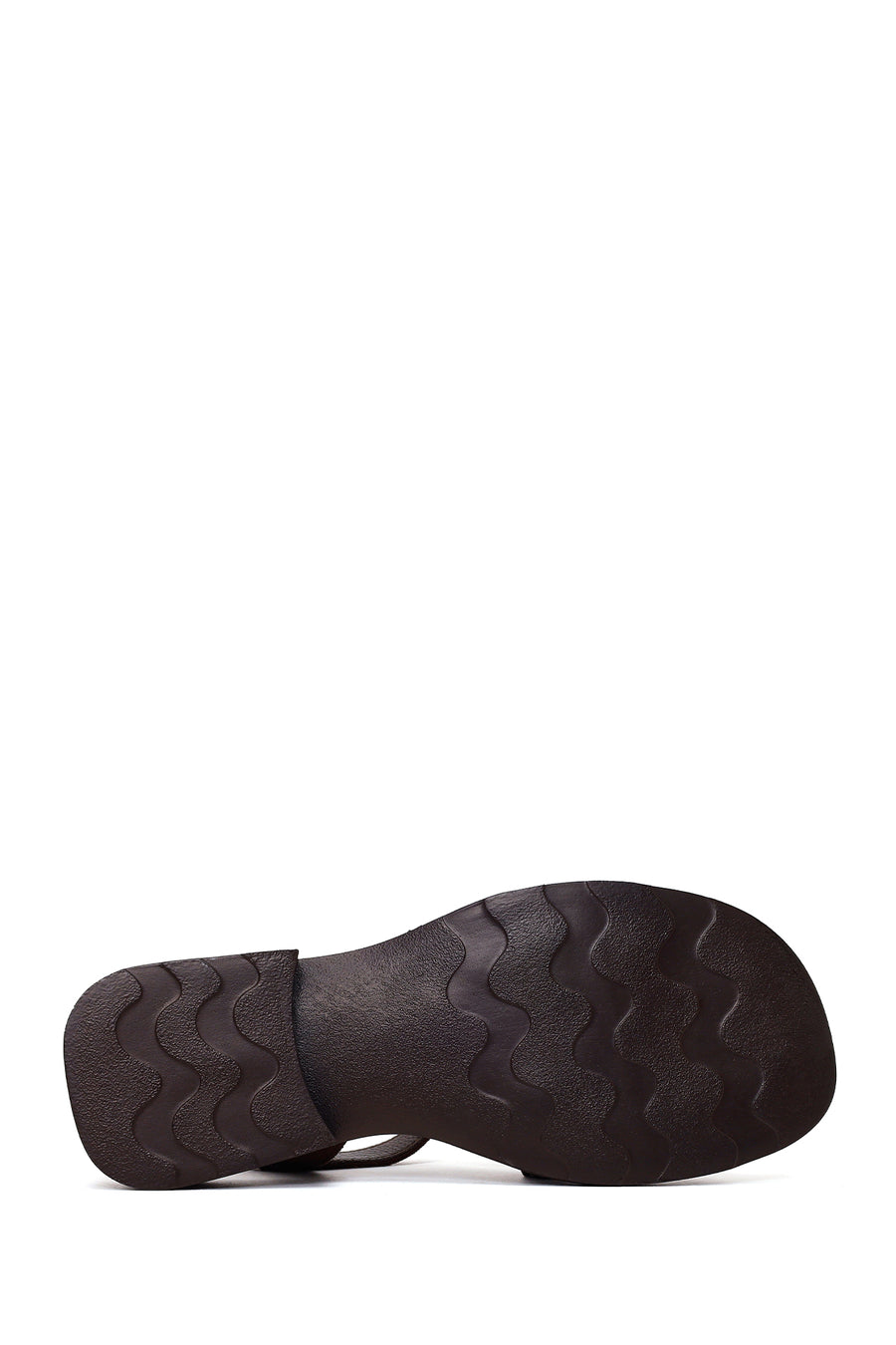 Woman Brown Ankle-Buckle Suede Leather Sandals