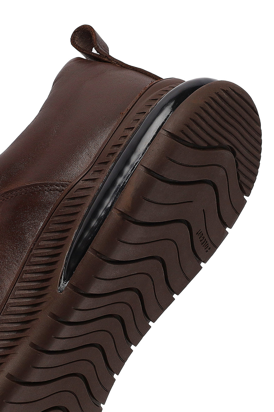 Men's Brown Lace-Up Leather Casual Sneaker