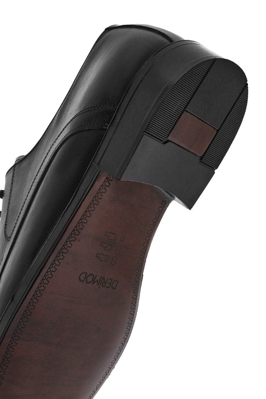 Men's Black Laced Leather Classic Shoes