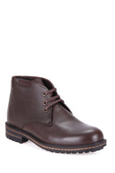 Lace-Up Men's Leather Boots | Derimod