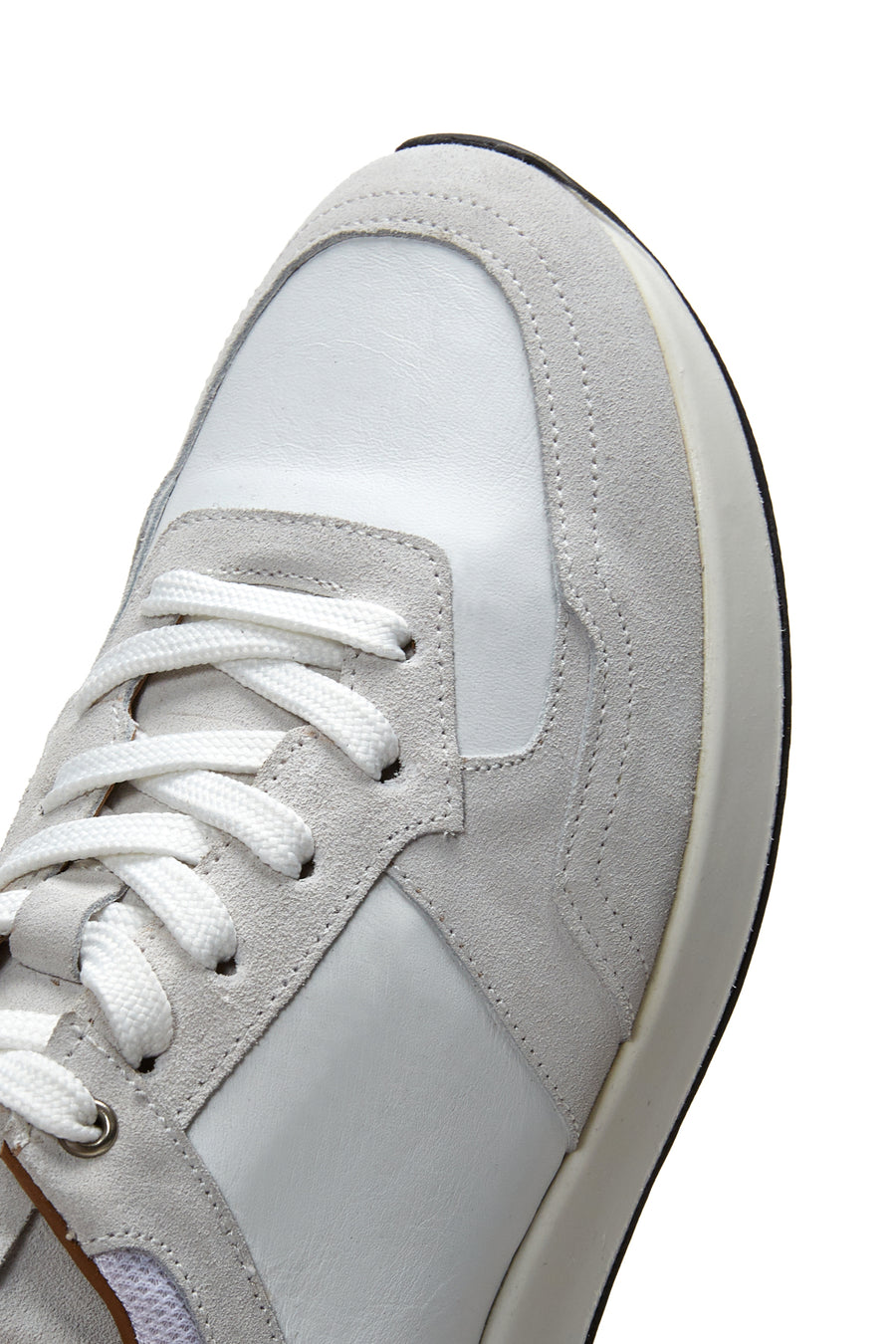 Men's Gray Suede Leather Sneaker