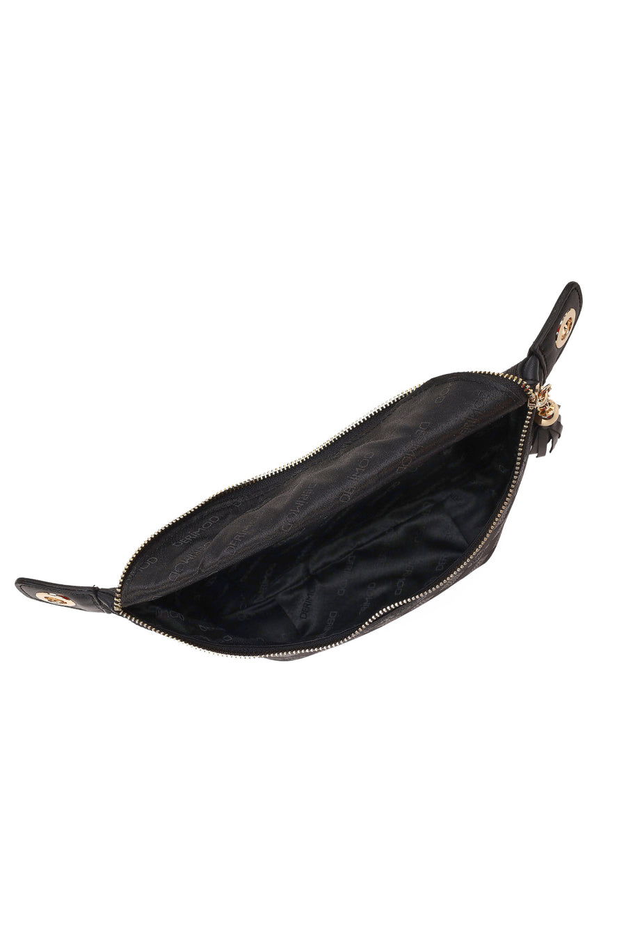 Woman Black Printed Waist Bag