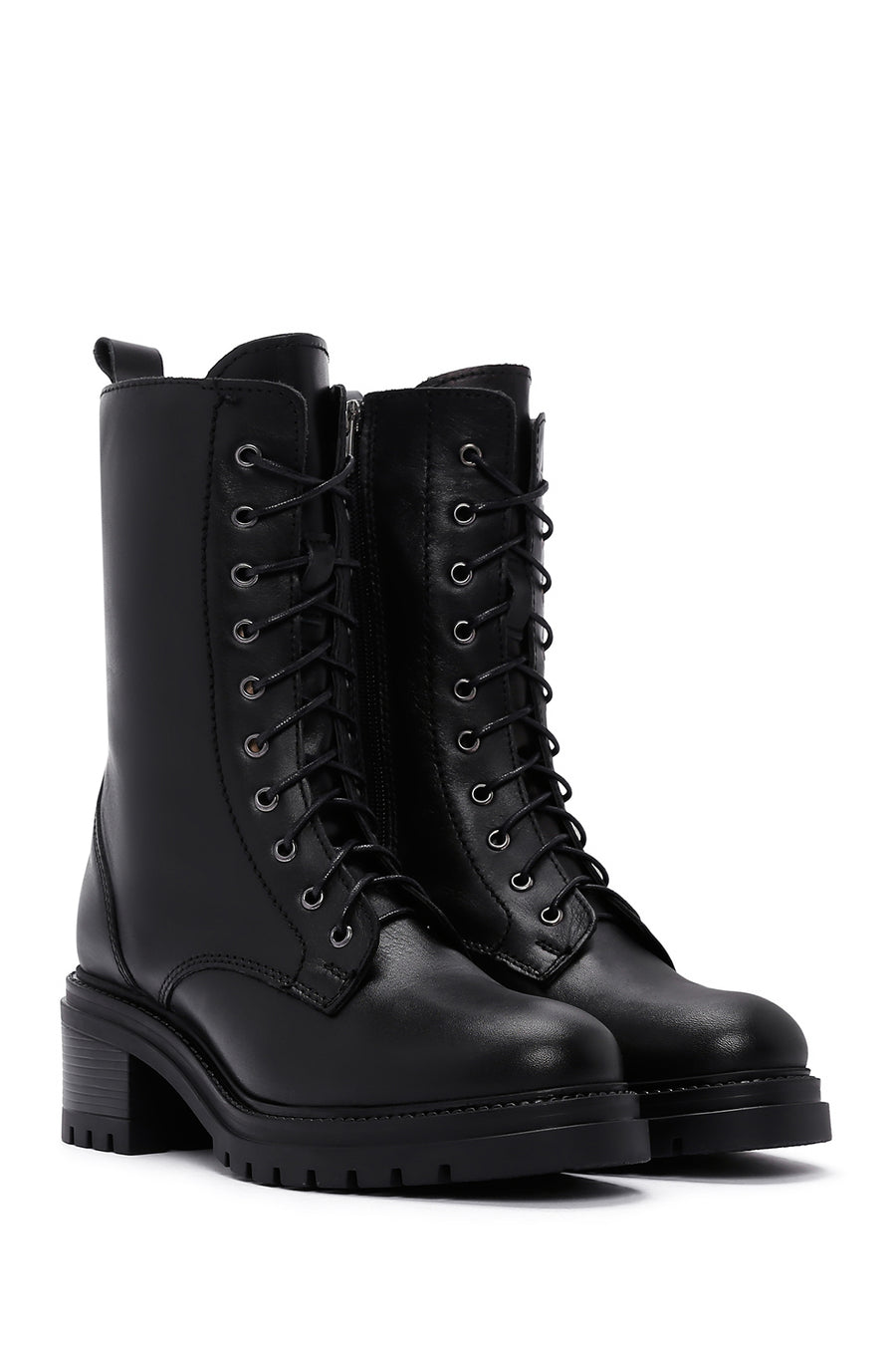 Women's Black Leather Boots