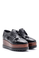 Women's Star Patterned Wedge Heeled Shoes | Derimod