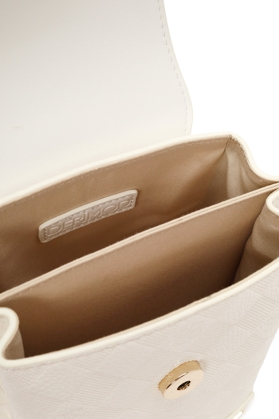 Women's Cream Long Strap Shoulder Bag