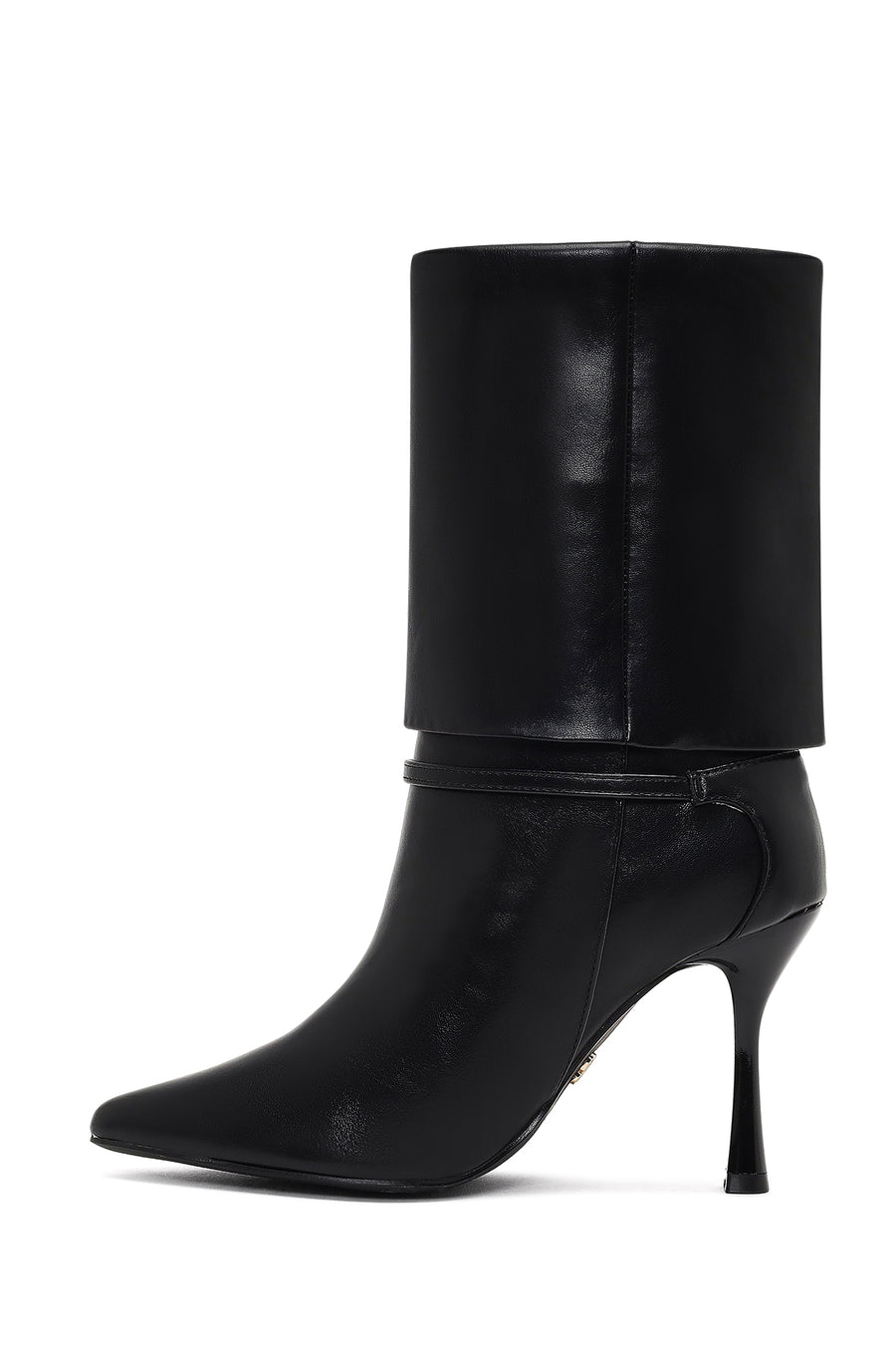 Women's Black Thin Heeled Boots