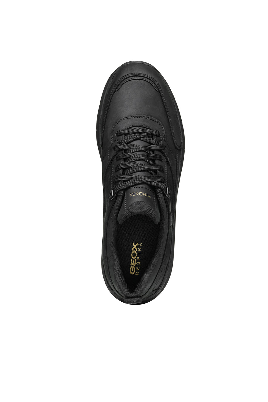 Geox Men's Black U Spherica 4x4 B Abx D Waterproof Leather Sneaker