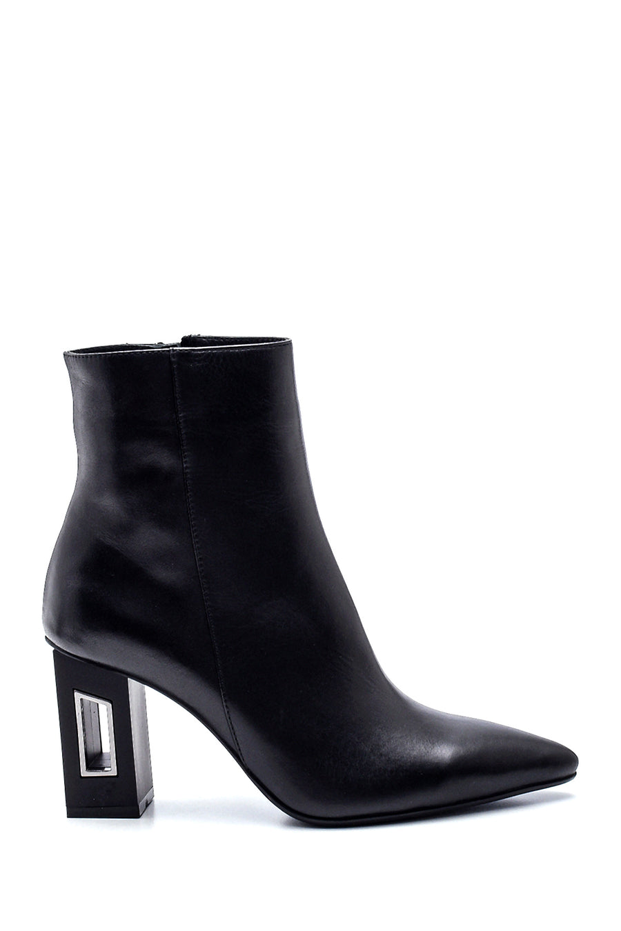 Women's Leather Heel Detailed Boots 21WFD133118 | Derimod