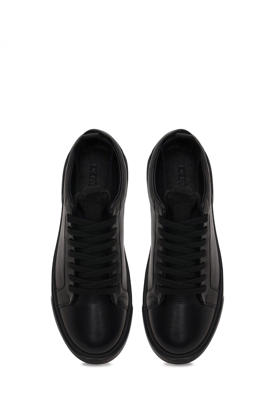 Male Black Lace-up Leather Sneaker